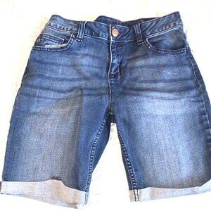 Justice Girls Denim Blue Bermudas Size 16